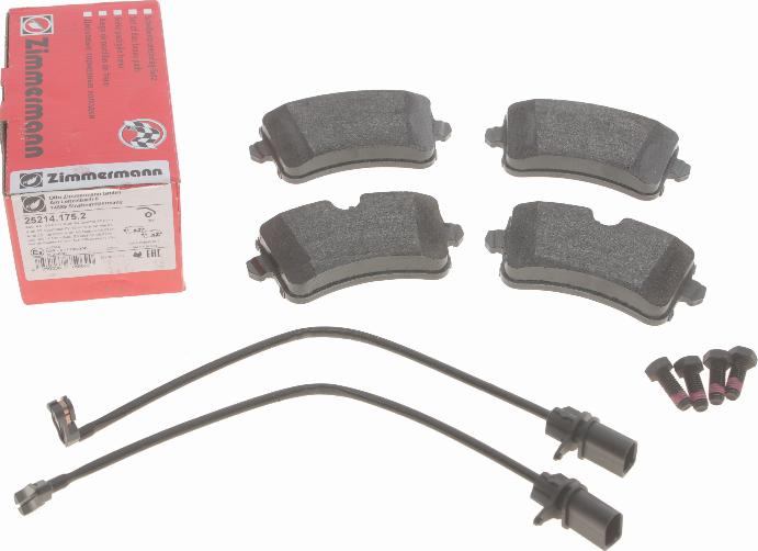 Zimmermann 25214.175.2 - Brake Pad Set, disc brake autospares.lv