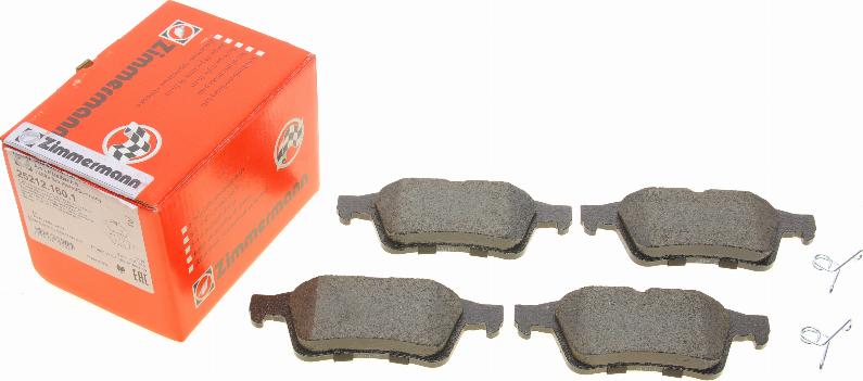 Zimmermann 25212.160.1 - Brake Pad Set, disc brake autospares.lv