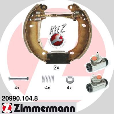 Zimmermann 20990.104.8 - Brake Shoe Set autospares.lv