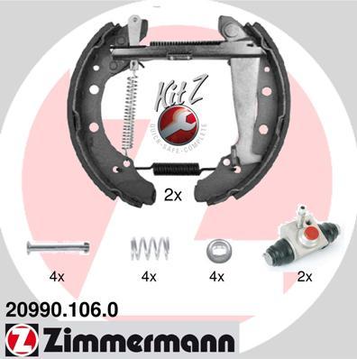 Zimmermann 20990.106.0 - Brake Shoe Set autospares.lv
