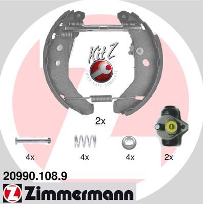 Zimmermann 20990.108.9 - Brake Shoe Set autospares.lv