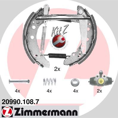 Zimmermann 20990.108.7 - Brake Shoe Set autospares.lv