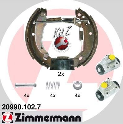 Zimmermann 20990.102.7 - Brake Shoe Set autospares.lv