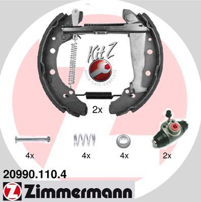 Zimmermann 20990.110.4 - Brake Shoe Set autospares.lv