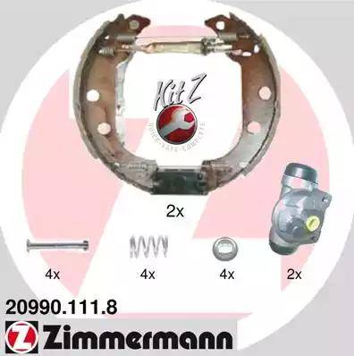 Zimmermann 20990.111.8 - Brake Shoe Set autospares.lv