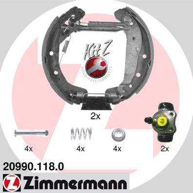Zimmermann 20990.118.0 - Brake Shoe Set autospares.lv