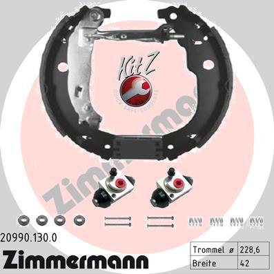 Zimmermann 20990.130.0 - Brake Shoe Set autospares.lv