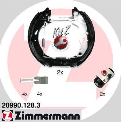 Zimmermann 20990.128.3 - Brake Shoe Set autospares.lv