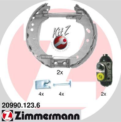 Zimmermann 20990.123.6 - Brake Shoe Set autospares.lv