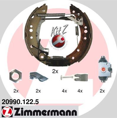 Zimmermann 20990.122.5 - Brake Shoe Set autospares.lv