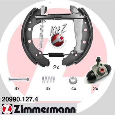 Zimmermann 20990.127.4 - Brake Shoe Set autospares.lv