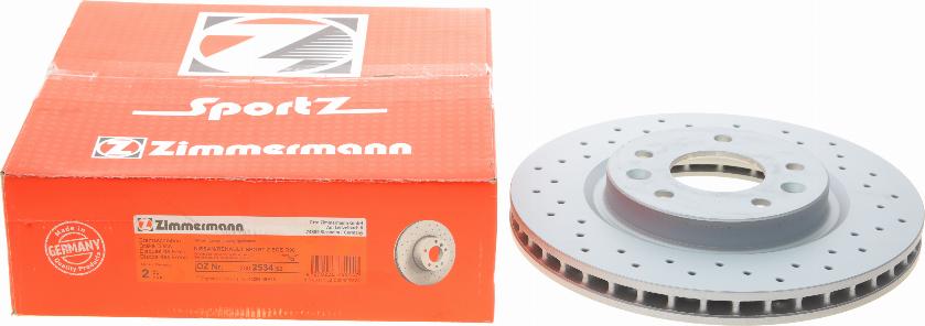 Zimmermann 200.2534.52 - Brake Disc autospares.lv