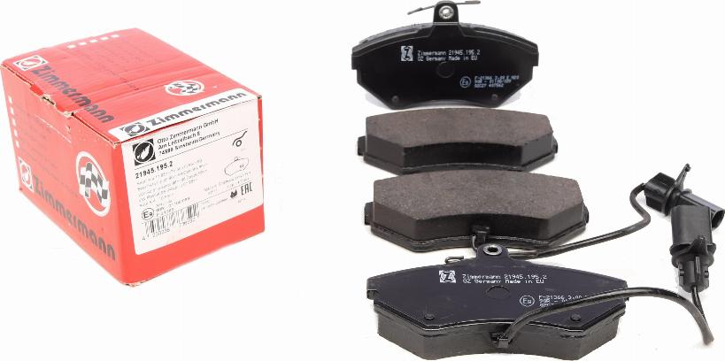 Zimmermann 21945.195.2 - Brake Pad Set, disc brake autospares.lv