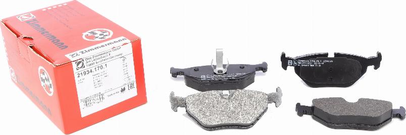 Zimmermann 21934.170.1 - Brake Pad Set, disc brake autospares.lv