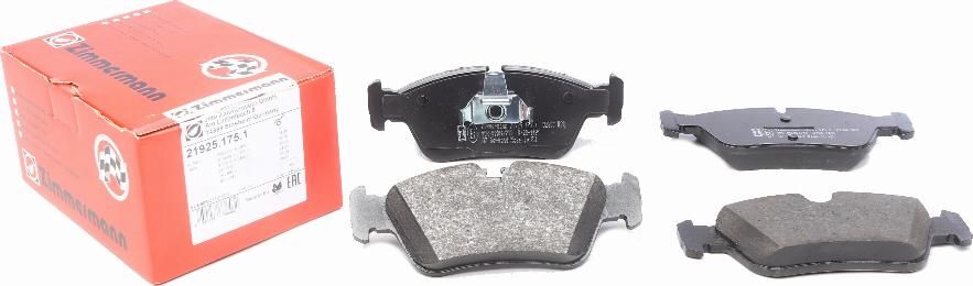 Zimmermann 21925.175.1 - Brake Pad Set, disc brake autospares.lv