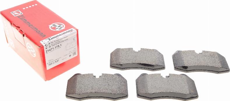 Zimmermann 21471.175.1 - Brake Pad Set, disc brake autospares.lv