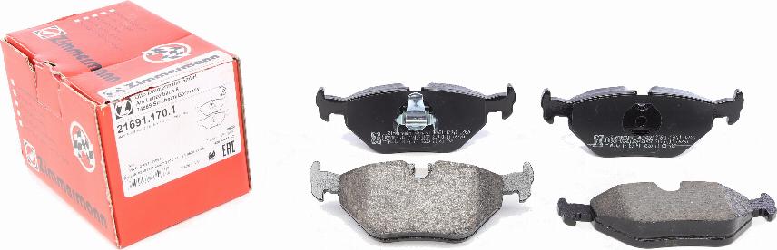 Zimmermann 21691.170.1 - Brake Pad Set, disc brake autospares.lv