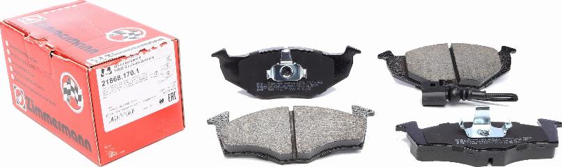 Zimmermann 21868.170.1 - Brake Pad Set, disc brake autospares.lv