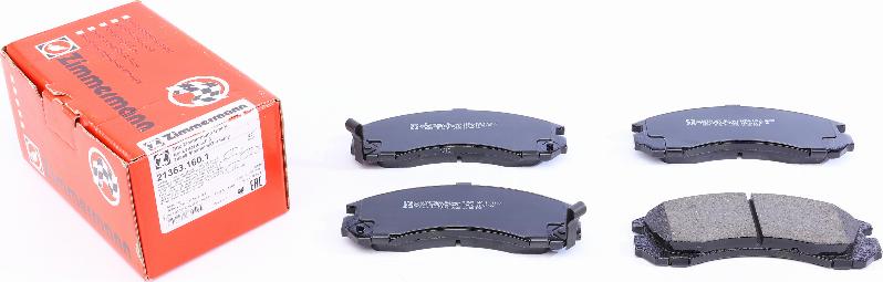 Zimmermann 21363.160.1 - Brake Pad Set, disc brake autospares.lv