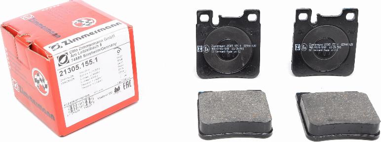 Zimmermann 21305.155.1 - Brake Pad Set, disc brake autospares.lv