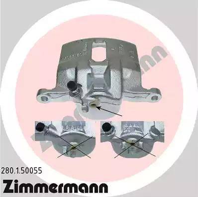 Zimmermann 280.1.50055 - Brake Caliper autospares.lv