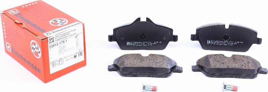 Zimmermann 23915.175.1 - Brake Pad Set, disc brake autospares.lv