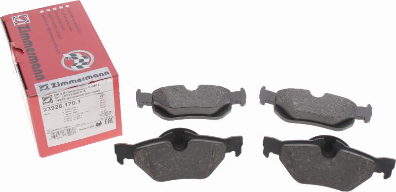 Zimmermann 23926.170.1 - Brake Pad Set, disc brake autospares.lv