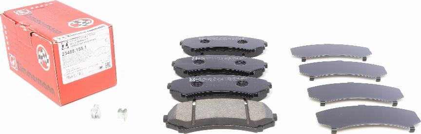 Zimmermann 23488.155.1 - Brake Pad Set, disc brake autospares.lv