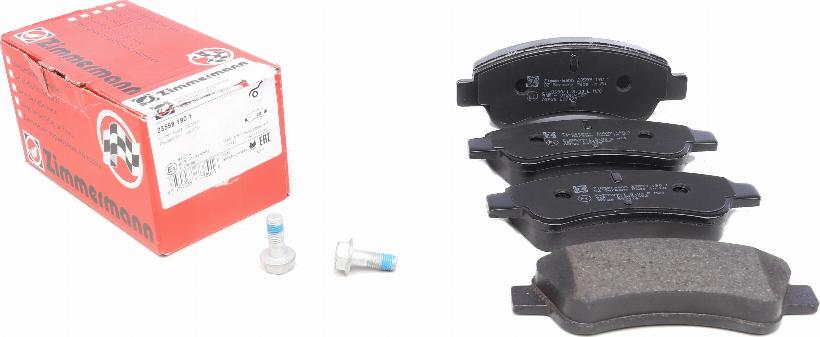 Zimmermann 23599.190.1 - Brake Pad Set, disc brake autospares.lv