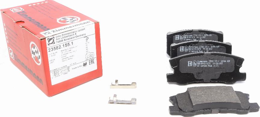 Zimmermann 23582.155.1 - Brake Pad Set, disc brake autospares.lv