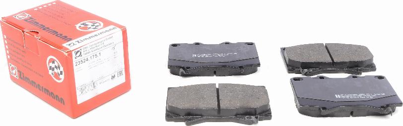 Zimmermann 23524.175.1 - Brake Pad Set, disc brake autospares.lv