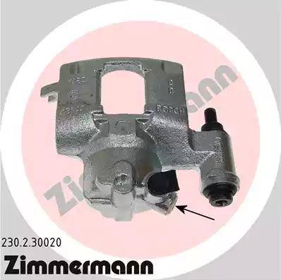 Zimmermann 230.2.30020 - Brake Caliper autospares.lv