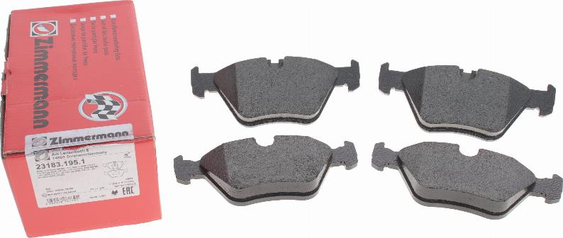 Zimmermann 23183.195.1 - Brake Pad Set, disc brake autospares.lv