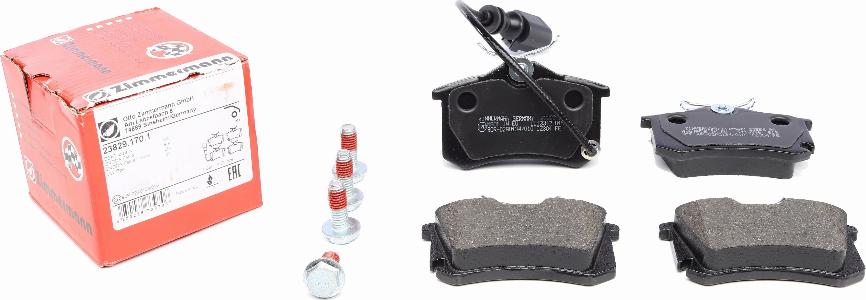 Zimmermann 23829.170.1 - Brake Pad Set, disc brake autospares.lv