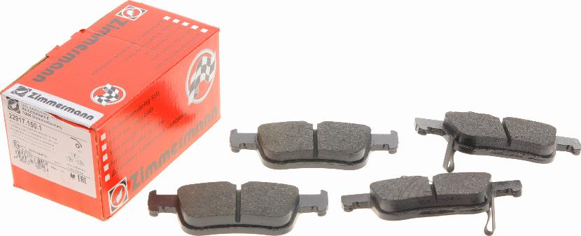 Zimmermann 22917.150.1 - Brake Pad Set, disc brake autospares.lv