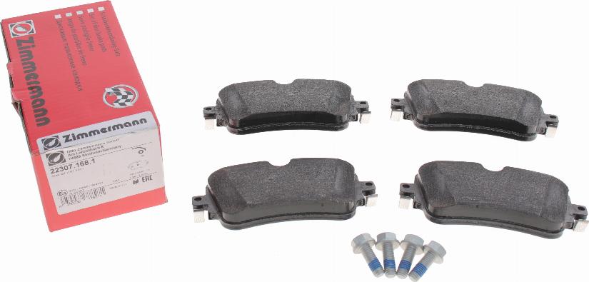 Zimmermann 22307.168.1 - Brake Pad Set, disc brake autospares.lv