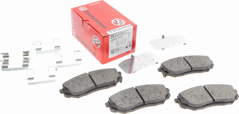 Zimmermann 22378.170.2 - Brake Pad Set, disc brake autospares.lv