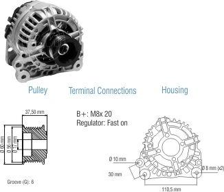 ZM ZM 90.108.03 - Alternator autospares.lv