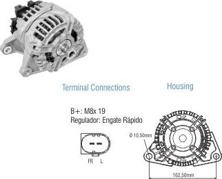 ZM ZM 90.108.13 - Alternator autospares.lv