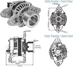 ZM ZM 90.302.03 - Alternator autospares.lv