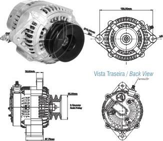 ZM ZM 90.204.05 - Alternator autospares.lv