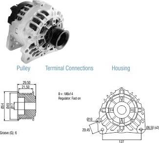 ZM ZM 90.203.02 - Alternator autospares.lv