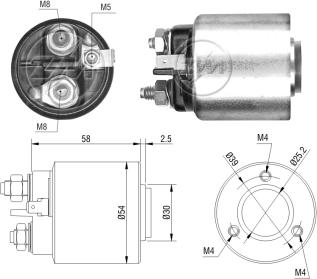 ZM ZM-492 - Solenoid Switch, starter autospares.lv