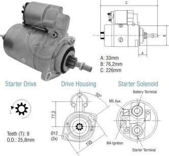 ZM ZM 80.106.07 - Starter autospares.lv