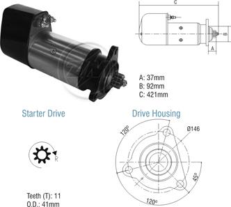 ZM ZM 80.101.02 - Starter autospares.lv