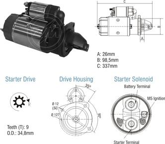 ZM ZM 80.102.04 - Starter autospares.lv