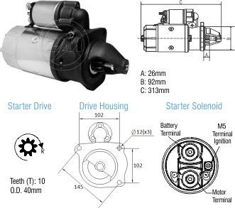 ZM ZM 80.102.18 - Starter autospares.lv