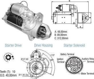 ZM ZM 80.130.08 - Starter autospares.lv