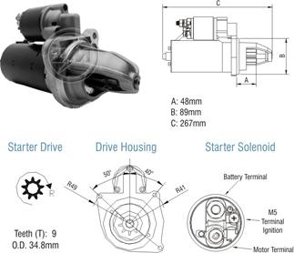 ZM ZM 80.132.01 - Starter autospares.lv