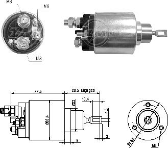 ZM ZM3479 - Solenoid Switch, starter autospares.lv